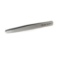Пінцет для брів прямий Design Lashes, сріблястий