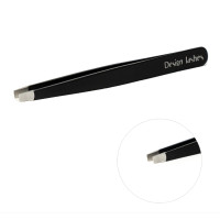 Пінцет для брів прямий Design Lashes, чорний
