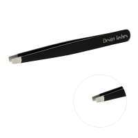 Пінцет для брів прямий Design Lashes, чорний