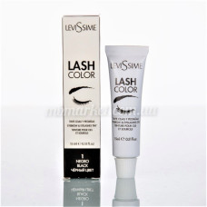 Фарба для брів і вій LeviSsime LashColor №1 Black, Чорний, 15 мл