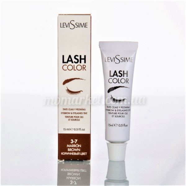 Фарба для брів і вій LeviSsime LashColor №3.7 Brown, Коричневий, 15 мл Фарба для брів і вій LeviSsime LashColor №3.7 Brown, Коричневий, 15 мл