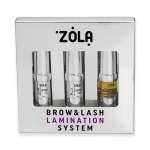 Набір для ламінування брів та вій ZOLA  Silver Brow&Lash Lamination System (1,2,3 склади по 10 мл)