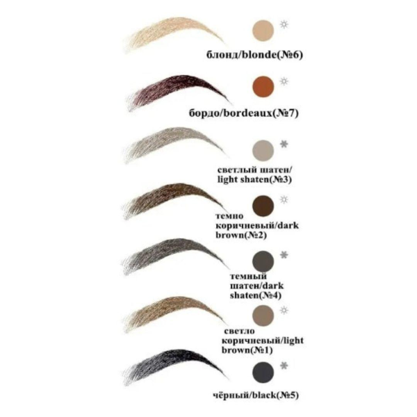 Хна для брів Permanent Lash&Brow, 10 г - світлий шатен