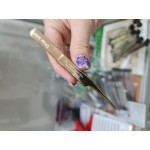 Пінцет для нарощування вій L 6 мм 75  Design Lashes, рожеве золото (17)