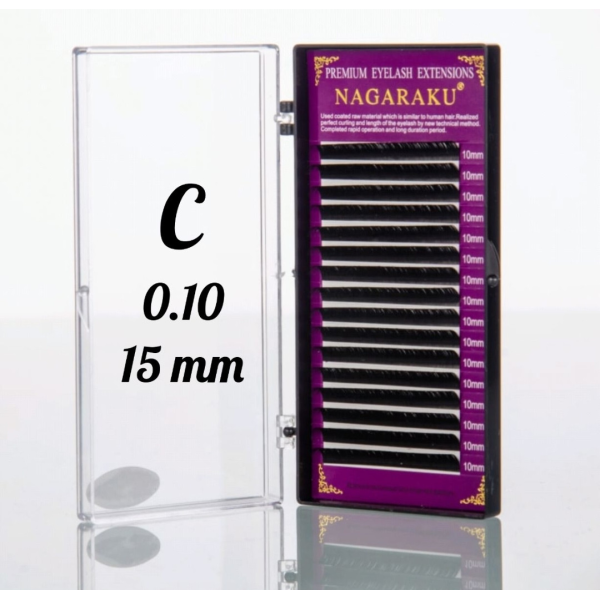 Вії Nagaraku 0.10C - 15 мм Нагараку