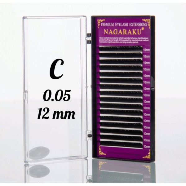 Вії Nagaraku 0.05C - 12 мм Нагараку Вії Nagaraku 0.05C - 12 мм Нагараку