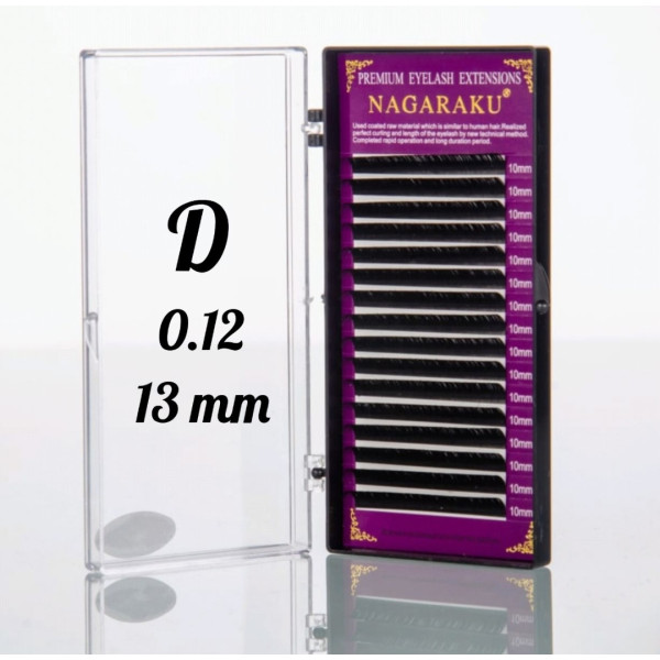 Вії Nagaraku 0.12D - 13 мм Нагараку Вії Nagaraku 0.12D - 13 мм Нагараку