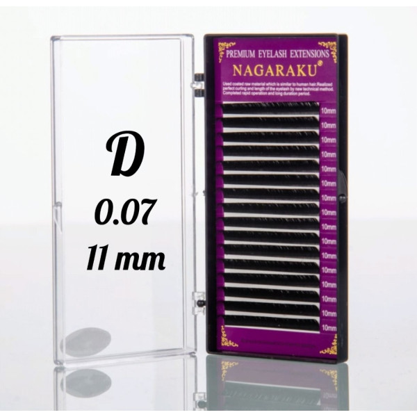 Вії Nagaraku 0.07D - 11 мм Нагараку Вії Nagaraku 0.07D - 11 мм Нагараку