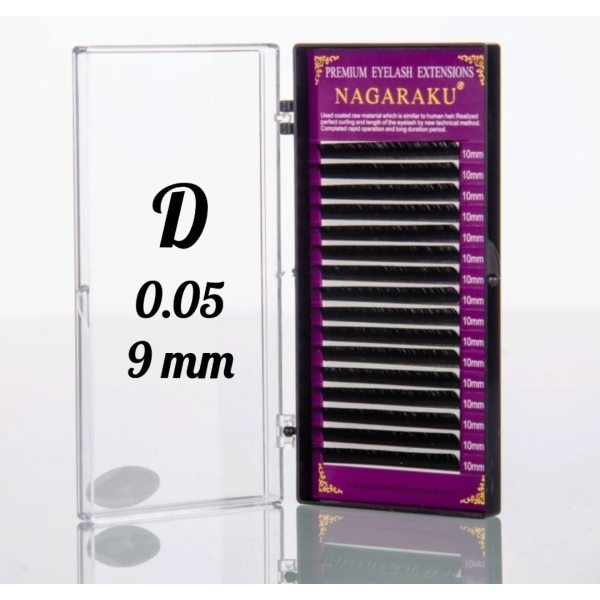 Вії Nagaraku 0.05D - 9 мм Нагараку