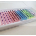Вії Nagaraku Neon - ombre mix (4 кольори, 12 мм) 0.07С Нагараку омбре неон мікс