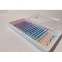 Вії Nagaraku Neon - ombre Синій, 0.07D Нагараку омбре неон