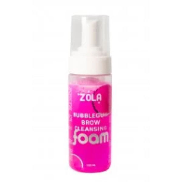 Шампунь, піна, мус для брів очищуюча рожева ZOLA Bubblegum Brow Cleansing (жуйка), 150 мл Шампунь, піна, мус для брів очищуюча рожева ZOLA Bubblegum Brow Cleansing (жуйка), 150 мл