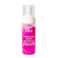 Шампунь, піна, мус для брів очищуюча рожева ZOLA Bubblegum Brow Cleansing (жуйка), 150 мл