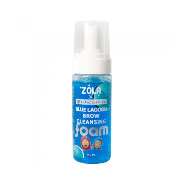 Шампунь, піна, мус для брів очищуюча блакитна ZOLA Blue Lagoon Brow Cleansing (блакитна лагуна), 150 мл Шампунь, піна, мус для брів очищуюча блакитна ZOLA Blue Lagoon Brow Cleansing (блакитна лагуна), 150 мл