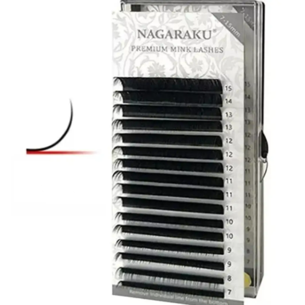 Вії Nagaraku Mix 0.05C (7-15 мм) Нагараку мікс