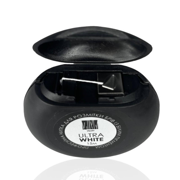 Професійна нитка для розмітки брів VILMY Ultra White (білий), 15 м Професійна нитка для розмітки брів VILMY Ultra White (білий), 15 м