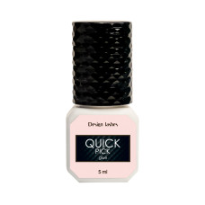Клей для наращивания ресниц Quick Pick Design Lashes, 5мл ( 0,5 сек), черный