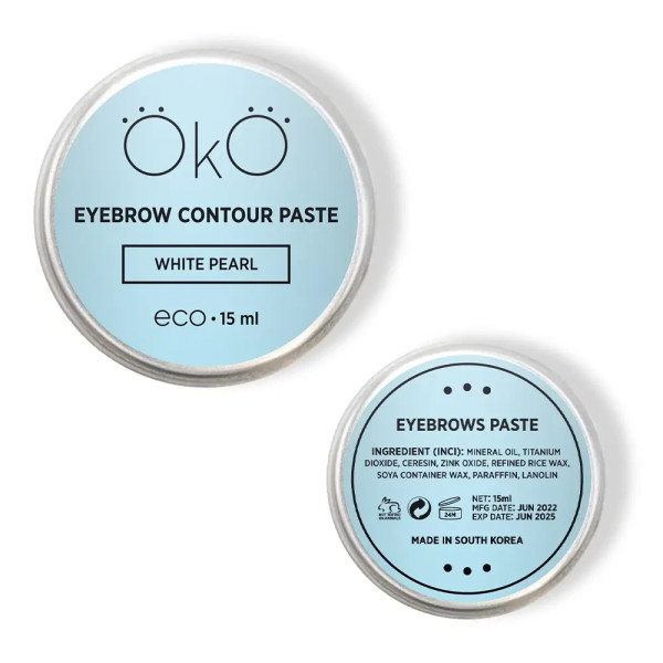 OKO Паста для брів Eyebrow Contour Paste White Pearl, 15 мл OKO Паста для брів Eyebrow Contour Paste White Pearl, 15 мл