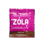Фарба для брів з колагеном у саше ZOLA Eyebrow Tint With Collagen - 03 Brown (Коричнева), 5 мл