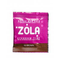 Фарба для брів з колагеном у саше ZOLA Eyebrow Tint With Collagen - 03 Brown (Коричнева), 5 мл