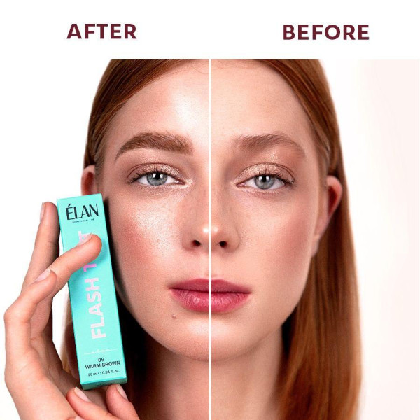 Фарба для брів та вій ELAN "Flash Tint" - 09 warm brown, 10 мл Фарба для брів та вій ELAN "Flash Tint" - 09 warm brown, 10 мл