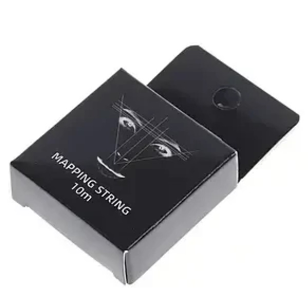 Нитка для розмітки брів Mapping Strang 10 м, чорна Нитка для розмітки брів Mapping Strang 10 м, чорна
