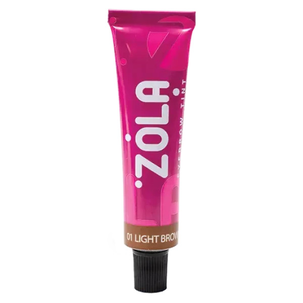 Фарба для брів з колагеном ZOLA - 01 Light brown, 15 мл