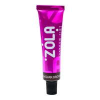 Фарба для брів з колагеном ZOLA - 04 Dark brown, 15 мл