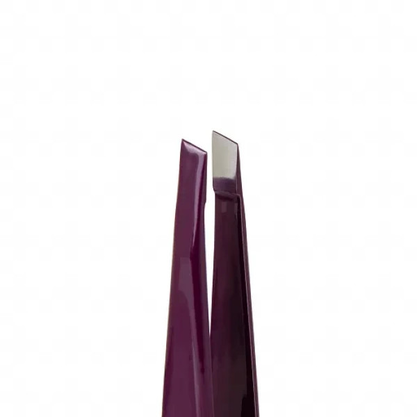 Пинцет для бровей Staleks Expert 11 Type 4v (узкие скошенные кромки), фиолетовый Пинцет для бровей Staleks Expert 11 Type 4v (узкие скошенные кромки), фиолетовый