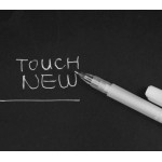 Ручка гелева Touchnew 0.8мм, біла