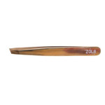 Пінцет для брів ZOLA Gold (скошений)