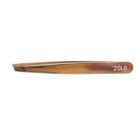 Пінцет для брів ZOLA Gold (скошений)