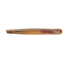 Пінцет для брів ZOLA Gold (скошений)