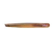 Пінцет для брів ZOLA Gold (скошений)