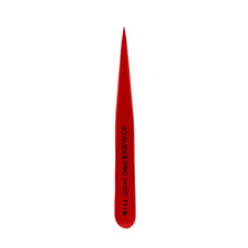 Пинцет для бровей Staleks Expert 11 Type 5r (точечный), красный