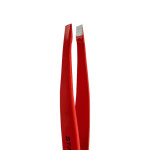 Пинцет для бровей Staleks Expert 11 Type 4r (скошенный), красный