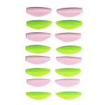 Бігуді, валики для ламінування вій ZOLA Round Curl Pink & Green 8 пар (S, S1, M, M1, L, L1, XL, XL1)