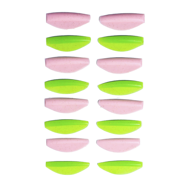 Бігуді, валики для ламінування вій ZOLA Round Curl Pink & Green 8 пар (S, S1, M, M1, L, L1, XL, XL1)