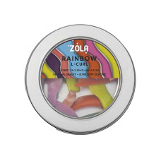 Бігуді, валики для ламінування вій Rainbow L-Curl ZOLA 5 пар (2s, 2.5 M, 3L, 4XL, 4.5 XLL)