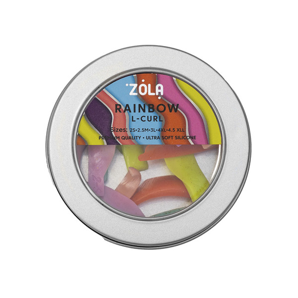 Бігуді, валики для ламінування вій Rainbow L-Curl ZOLA 5 пар (2s, 2.5 M, 3L, 4XL, 4.5 XLL) Бігуді, валики для ламінування вій Rainbow L-Curl ZOLA 5 пар (2s, 2.5 M, 3L, 4XL, 4.5 XLL)