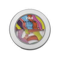 Бігуді, валики для ламінування вій Rainbow L-Curl ZOLA 5 пар (2s, 2.5 M, 3L, 4XL, 4.5 XLL)