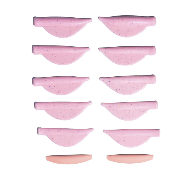 Бігуді, валики для ламінування вій ZOLA Pinky Shiny Pads 5 пар (XS, S, M, L, XL)