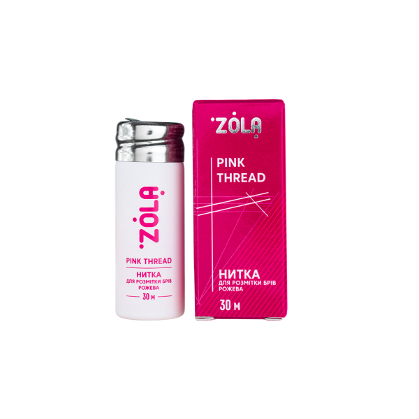 Нитка для розмітки брів ZOLA, 30 м (рожева)