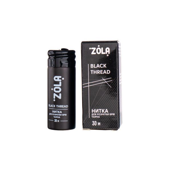 Нитка для розмітки брів ZOLA, 30 м (чорна) Нитка для розмітки брів ZOLA, 30 м (чорна)