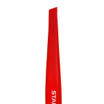 Пінцет для брів Staleks Expert 11 Type 3r (широкі скошені крайки), червоний