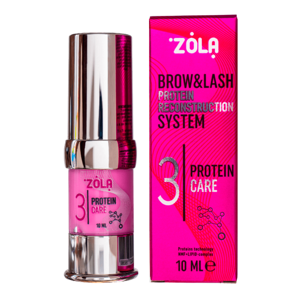 Складник для ламінування брів та вій ZOLA Brow&Lash 03 Protein Care, 10 мл