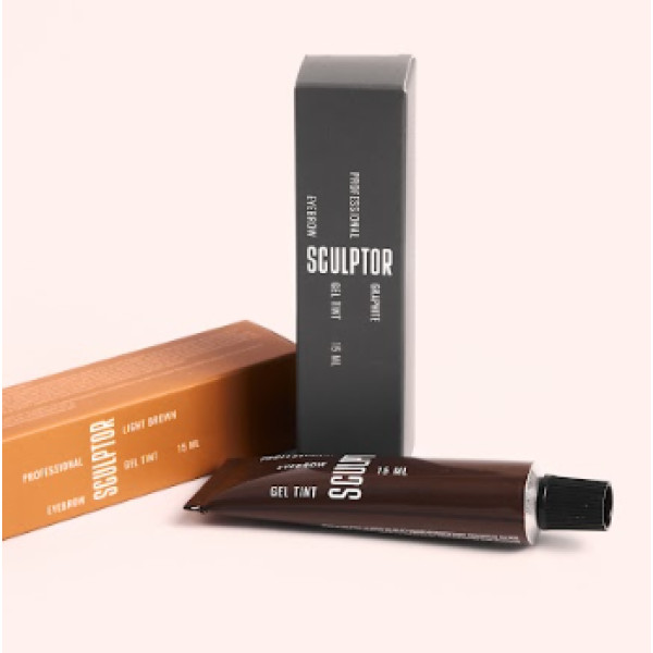 Гель-фарба для брів SCULPTOR Light brown, 15 мл