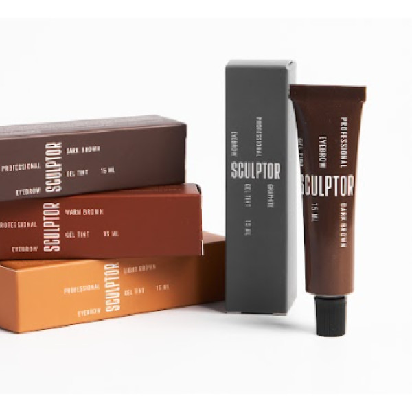 Гель-фарба для брів SCULPTOR Light brown, 15 мл