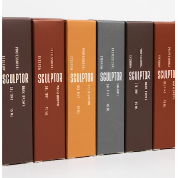 Гель-фарба для брів SCULPTOR Light brown, 15 мл