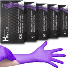 Нітрилові рукавички Hoff Medical- Violet (100 шт) L (8-9)